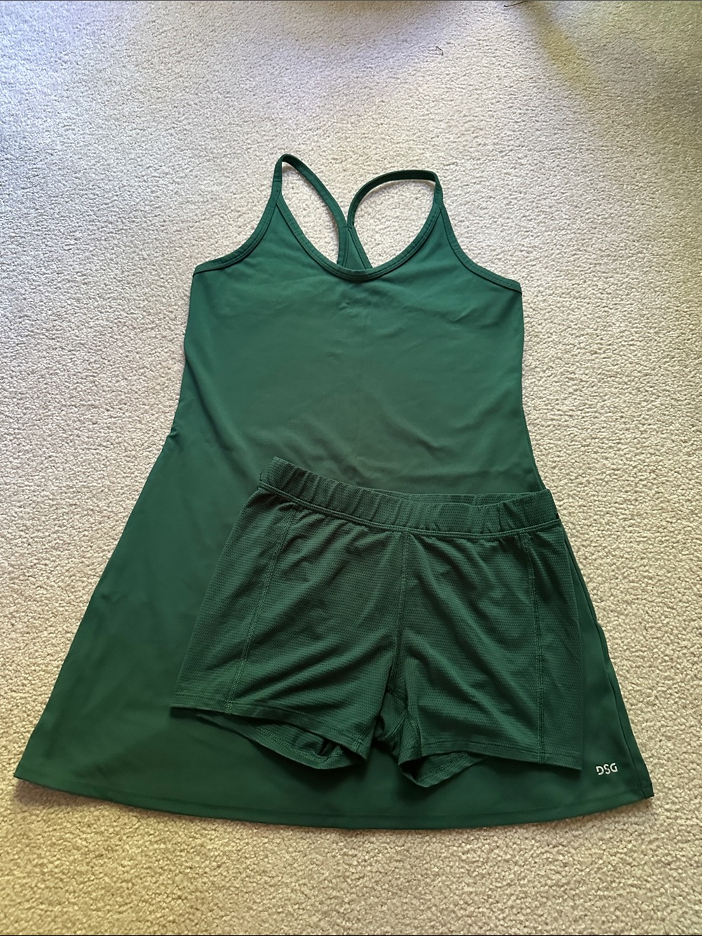 DSG Forest Green Racerback Tennis Dress